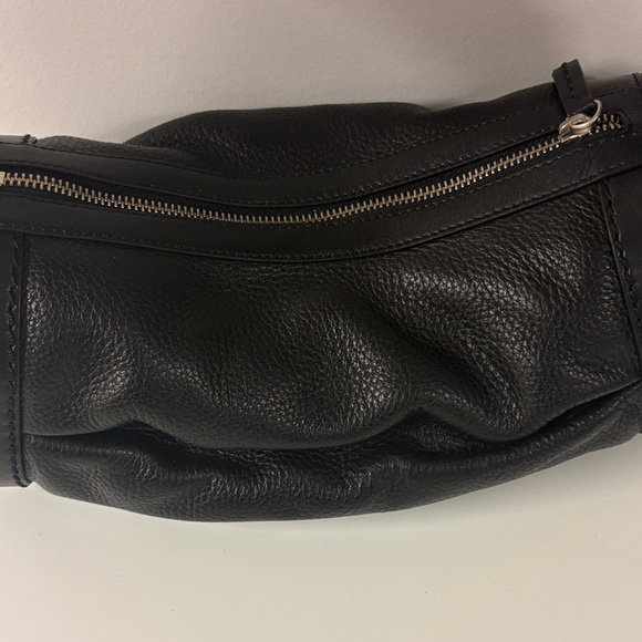 Black Leather Calvin Klein Shoulder Bag - Picture 4 of 9